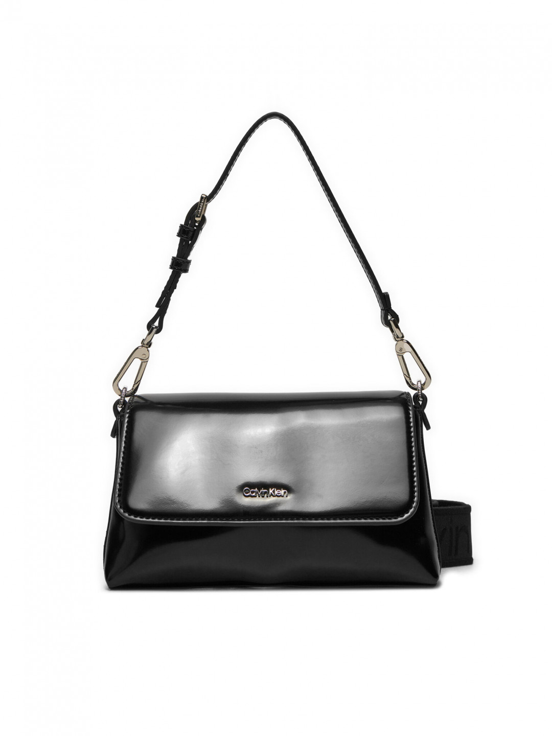 Calvin Klein Kabelka Ck Must Dbl Strap Mini Bag Shiny K60K612772 Černá